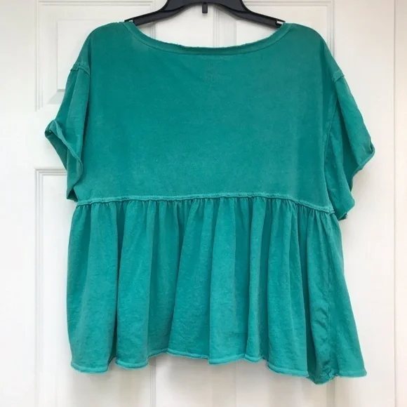 We The Free Distressed Baby Doll T-shirt- Size S - Picture 2 of 7